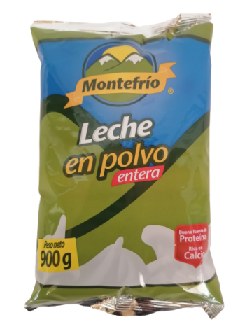 Leche en polvo entera Montefrío bulto x 25kg - Lácteos Bomboná